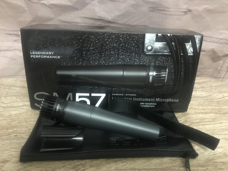 2 יחידות מיקרופון דינמי מקצועי SHURE 57 דגם סיני