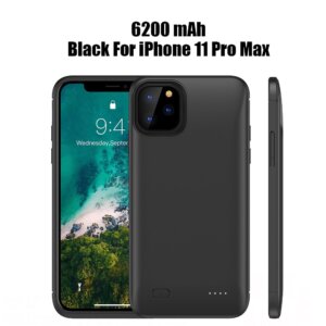 כיסוי מטען לאייפון 11 פרו מקס בקיבולת עוצמתית של 6200mAh