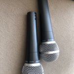 2 יחידות מיקרופון דינמי מקצועי SHURE 58 דגם סיני