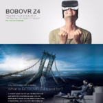 משקפי מציאות מדומה BOBOVR משולבות אוזניות ושלט בלוטות