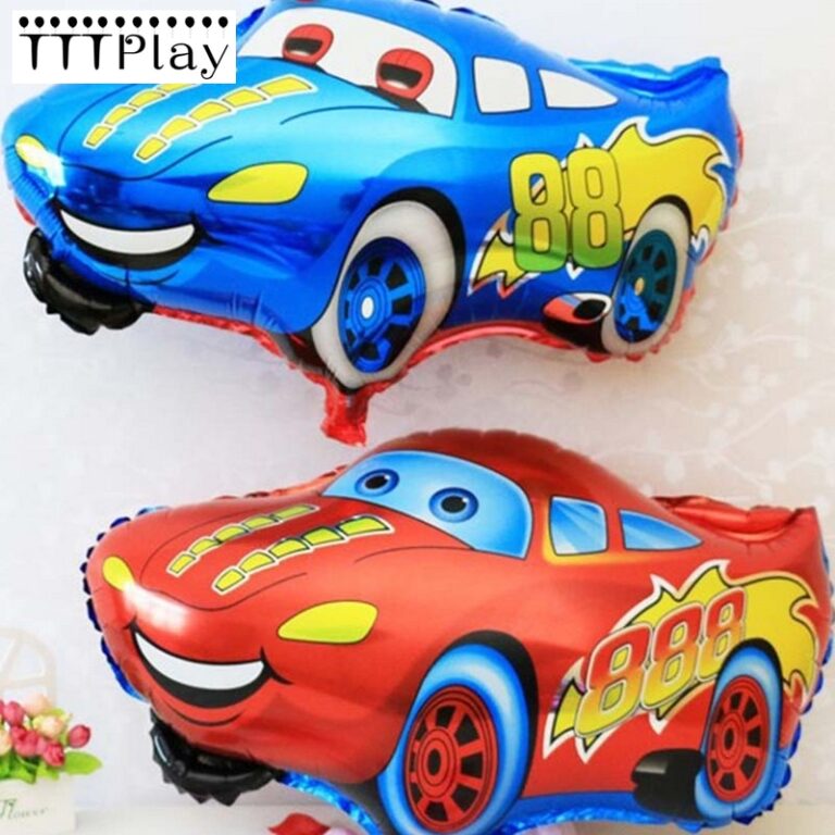 בלון בצורת מכונית מצוירת