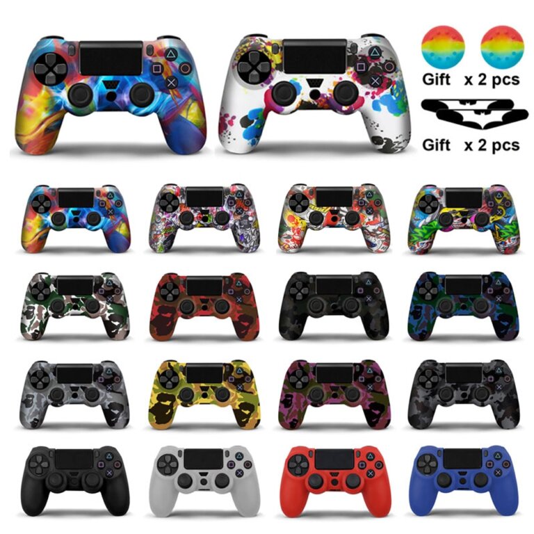 מגיני סיליקון לשלטי PS4 במגוון צבעים ודוגמאות!