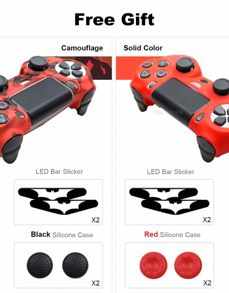 מגיני סיליקון לשלטי PS4 במגוון צבעים ודוגמאות!
