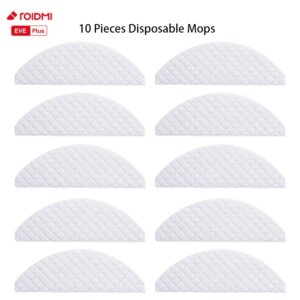 10 יחידות סמרטוט חד פעמי לשואב אבק רובוטי Xiaomi ROIDMI EVE Plus – חלקים מקוריים