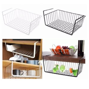 סלסלת אחסון נתלית לשולחן, ארונות או מדפים