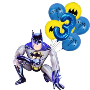 סט בלוני יום הולדת בדמות של באטמן