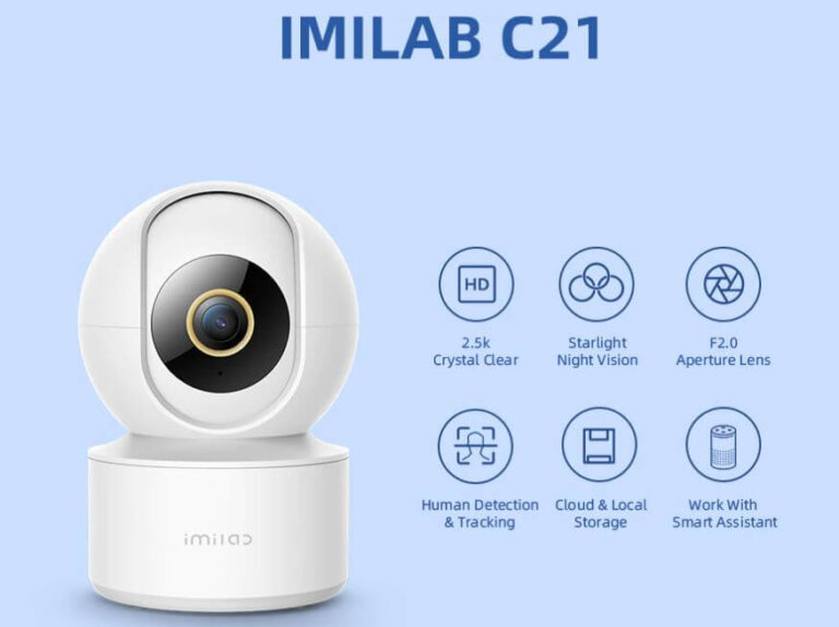 מצלמת אבטחה Imilab C21 באיכות 2.5K מבית שיאומי
