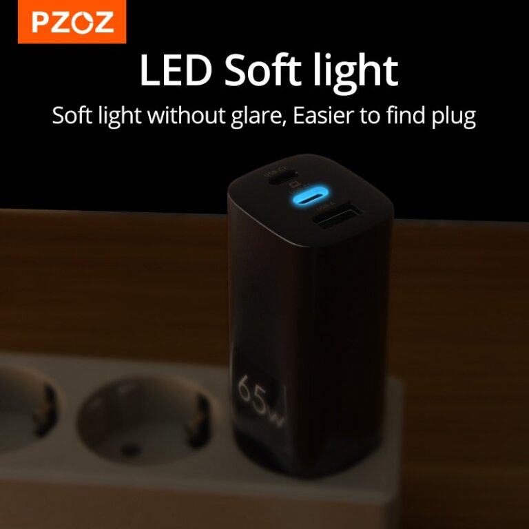 מטען סופר מהיר 65W בטכנולוגיית GaN + Sic מבית PZOZ