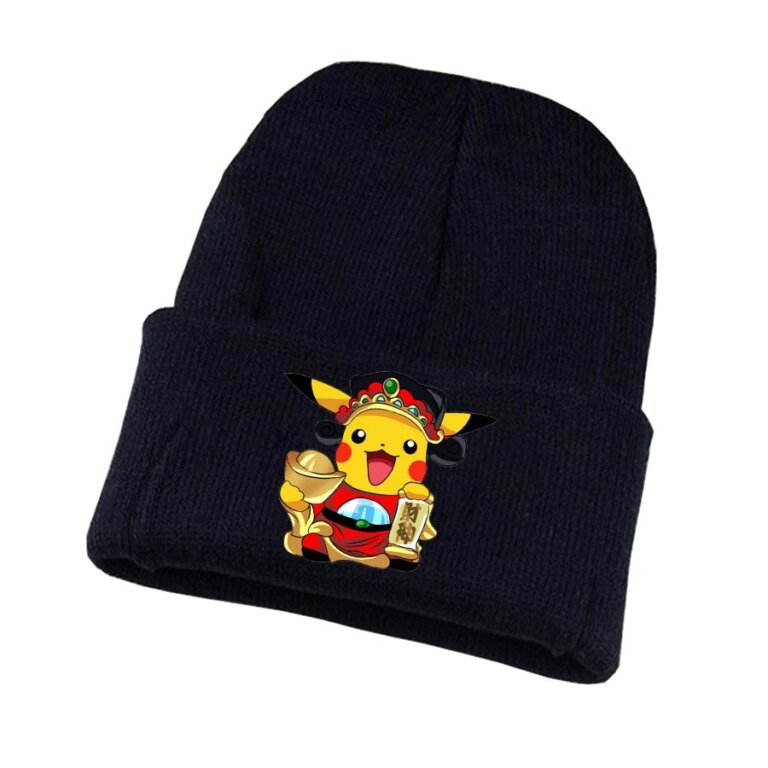 כובע צמר שחור פוקימון Pokemon