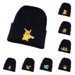 כובע צמר שחור פוקימון Pokemon