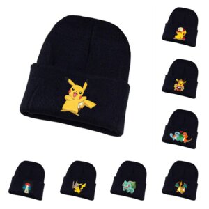 כובע צמר שחור פוקימון Pokemon