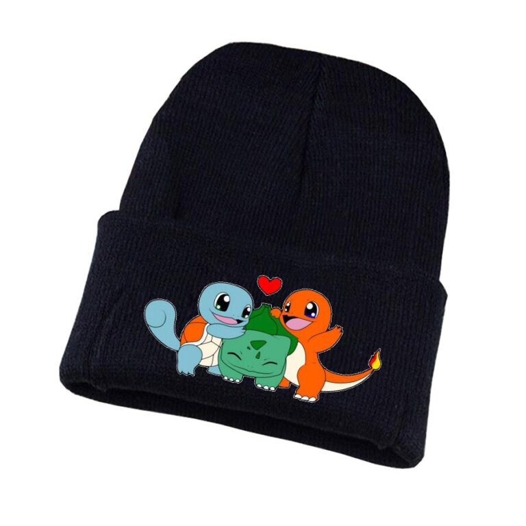 כובע צמר שחור פוקימון Pokemon