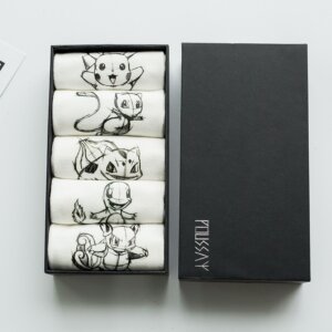 מארז 5 זוגות גרביים נדירות של פוקימון Pokemon