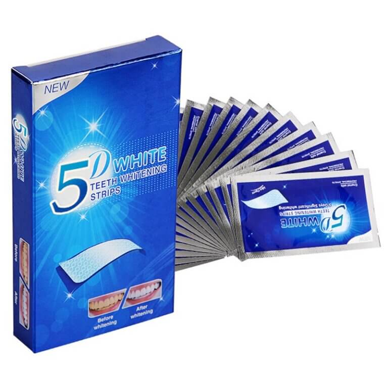 ערכה ביתית 5D להלבנת שיניים – 28 פסים!