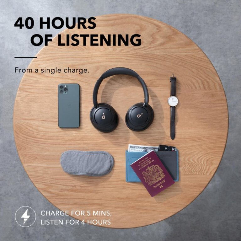 אוזניות Anker Soundcore Life Q30 עם ביטול רעשים אקטיבי