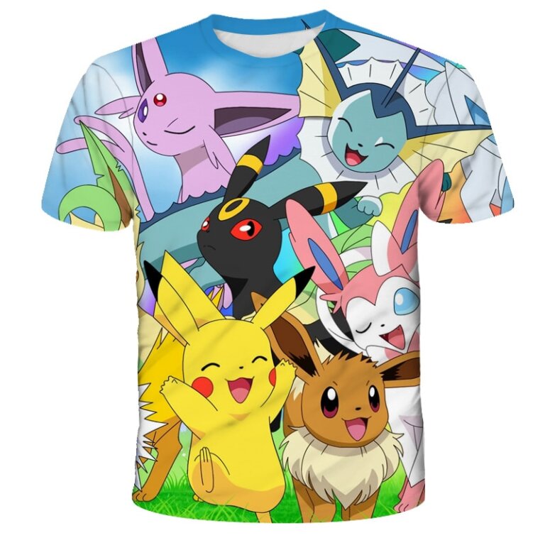 חולצות קצרות טי שירט לילדים – פוקימון Pokemon