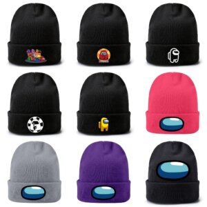 כובע צמר אמונג אס Among Us – מגוון צבעים ודוגמאות לבחירה!