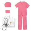 Pink V-neck Sets