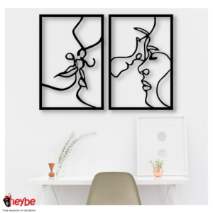 תמונות מעצבים בחיתוך לייזר דגם גבר ואישה