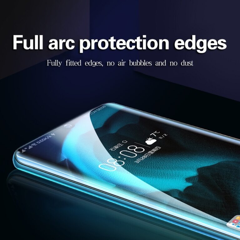 4 מגני מסך סיליקון לוואווי Huawei P20 P30 P40 Lite Pro P P30 Mate 20 30 40 Lite Pro