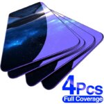 4 מגני מסך זכוכית לשיאומי Xiaomi Redmi Note 10 8 7 9s 9 Pro Max Redmi 9 Poco X3 NFC Pro