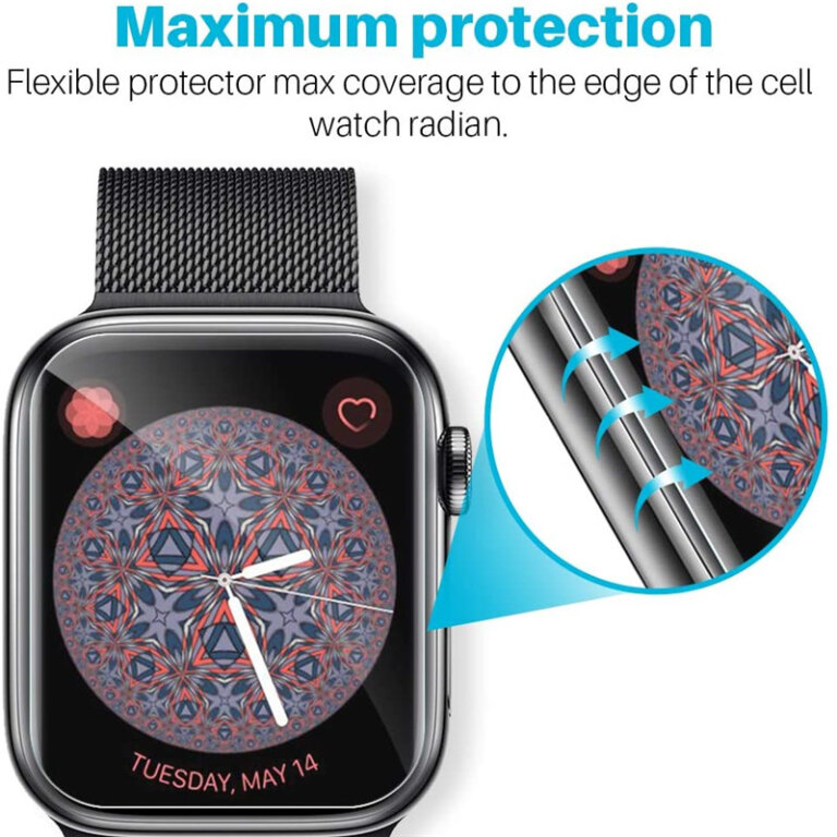3 מגני מסך סיליקון לשעון אפל Apple Watch 44mm