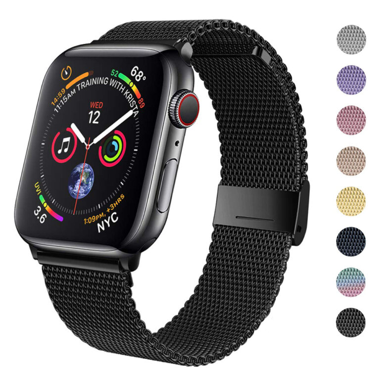 רצועת רשת ברזל מגנטית לשעון אפל ווטש Apple Watch – מגוון צבעים לבחירה!