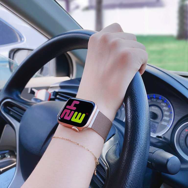 רצועת רשת ברזל מגנטית לשעון אפל ווטש Apple Watch – מגוון צבעים לבחירה!
