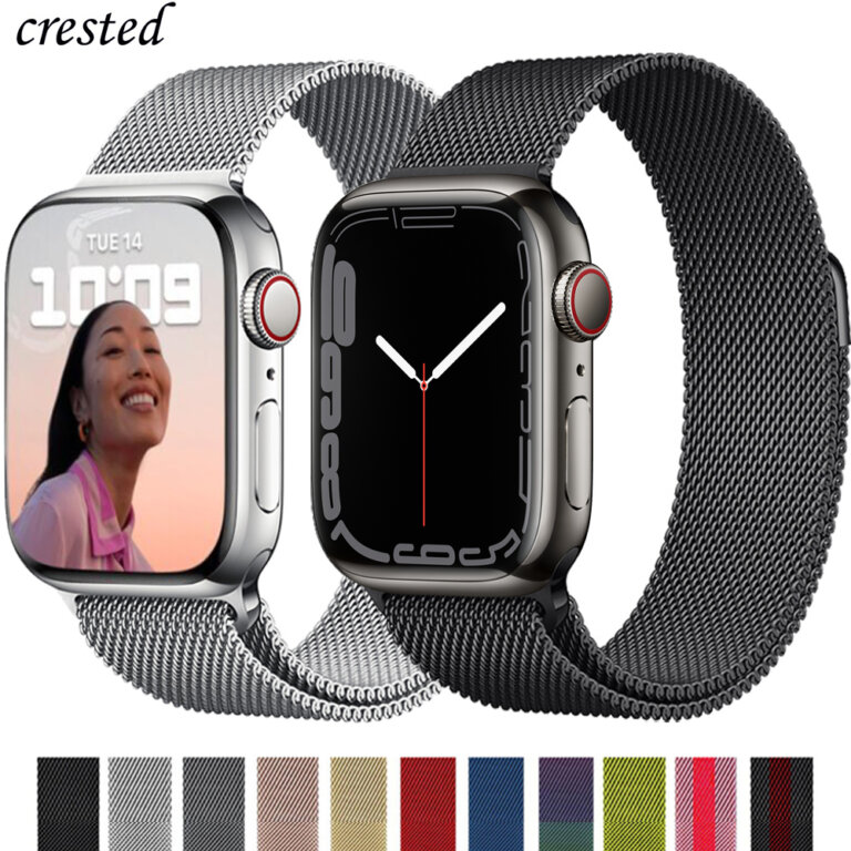 רצועת רשת ברזל מגנטית לשעון אפל ווטש Apple Watch – מגוון צבעים לבחירה!