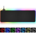 משטח גיימינג לעכבר ומקלדת עם תאורת לד RGB