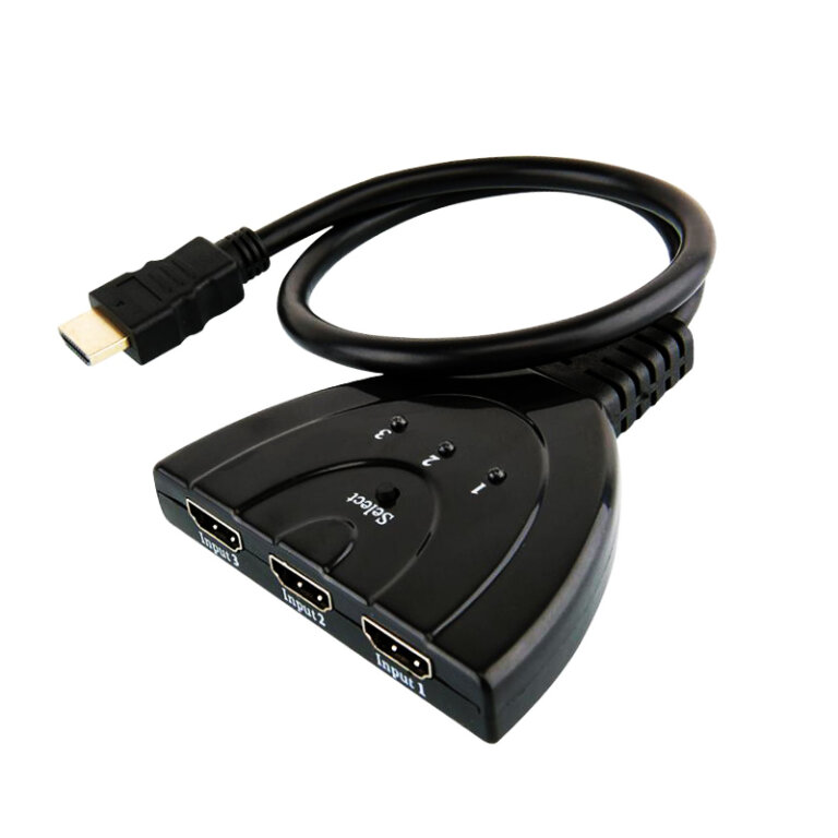 בורר/מפצל HDMI שלוש כניסות באיכות 4K!