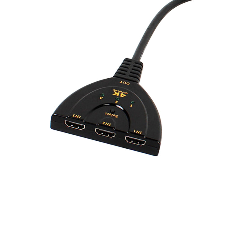 בורר/מפצל HDMI שלוש כניסות באיכות 4K!