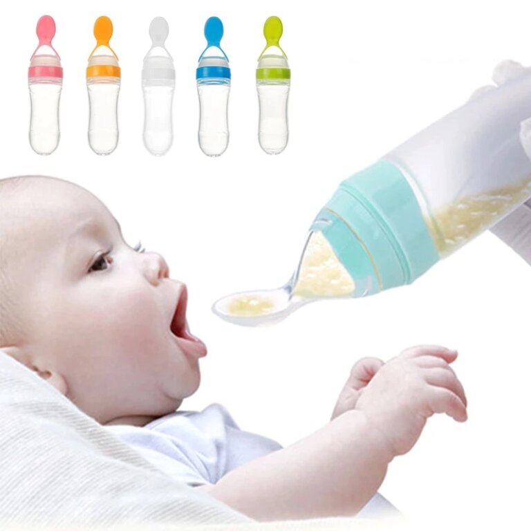 בקבוק כפית לתינוק – להאכלה נקייה, רכה ונוחה