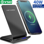 משטח טעינה אלחוטי QI מהיר 40W – עם מעמד מובנה
