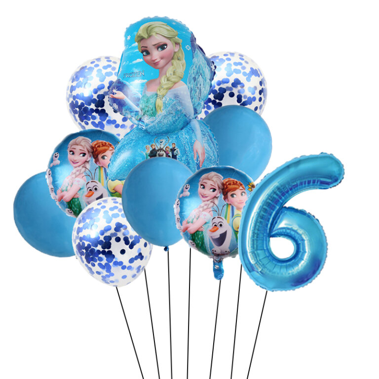 חגיגת יום הולדת עם סט 10 בלונים של אנה ואלזה פרוזן דיסני!