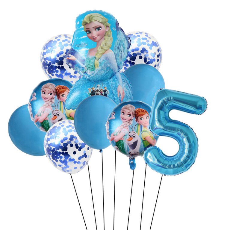 חגיגת יום הולדת עם סט 10 בלונים של אנה ואלזה פרוזן דיסני!
