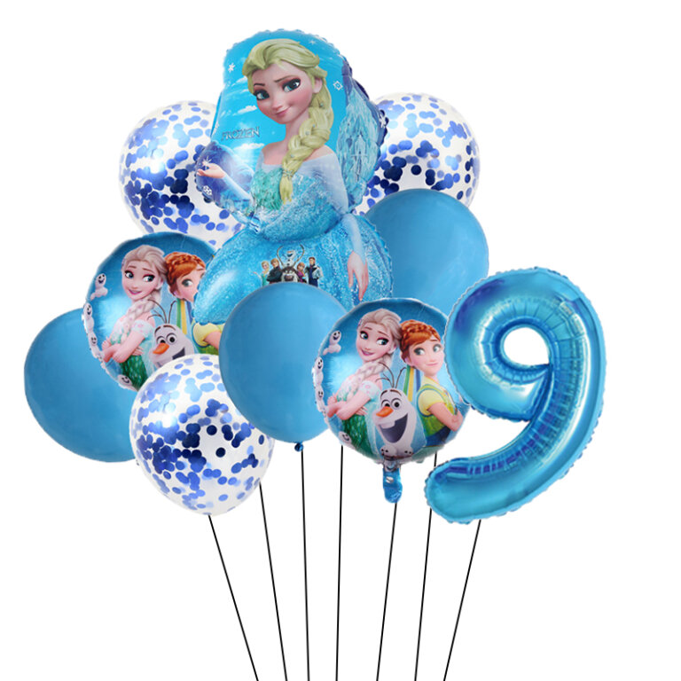 חגיגת יום הולדת עם סט 10 בלונים של אנה ואלזה פרוזן דיסני!