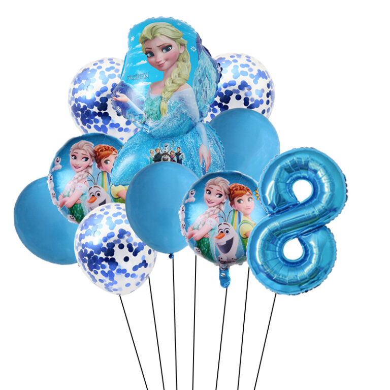 חגיגת יום הולדת עם סט 10 בלונים של אנה ואלזה פרוזן דיסני!