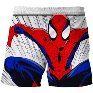 מכנסיים קצרים בהדפסים של ספיידרמן