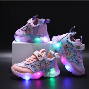 נעלי ספורט עם אורות LED – אנה ואלזה