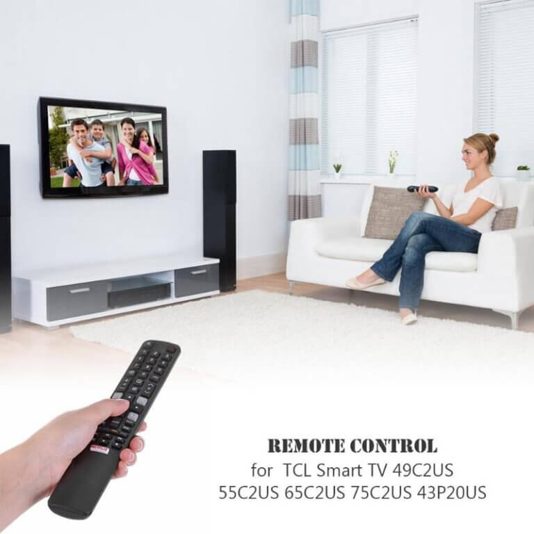 שלט לטלוויזיה חכמה טיסיאל TCL SMART TV LCD דגם ARC802N YUI1