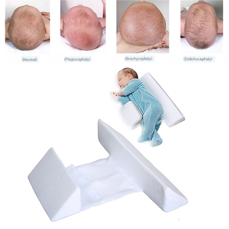 כרית עיצוב תינוק שזה עתה נולד כרית שינה נגד התהפכות כרית שינה משולש תינוק כרית מיקום תינוק למשך 0-6 חודשים