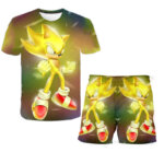 חליפה קצרה עם הדפסים של סוניק 2 Sonic!
