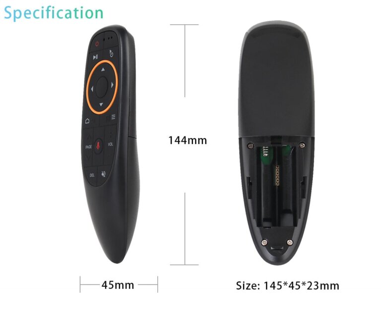 שלט קולי G10/G10S/G10S Pro/G10S Air Mouse עם ג’ירו לטלוויזיות חכמות!