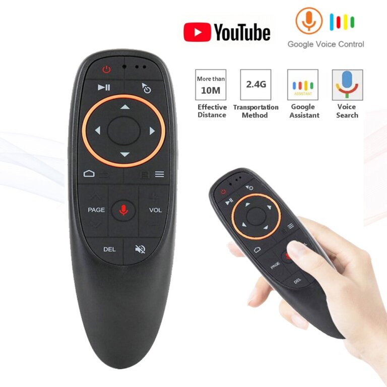 שלט קולי G10/G10S/G10S Pro/G10S Air Mouse עם ג’ירו לטלוויזיות חכמות!