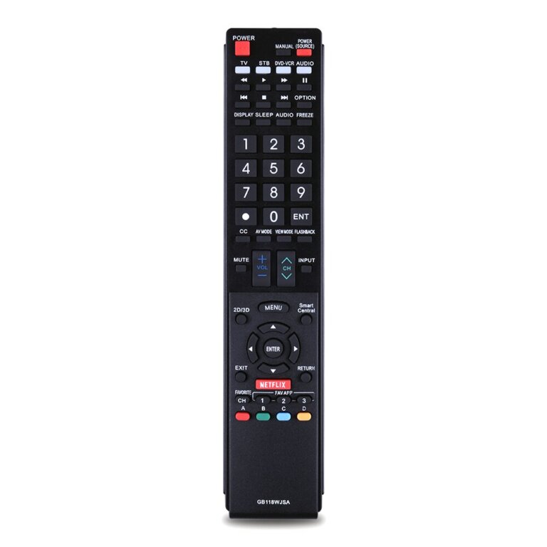 שלט אוניברסלי לטלויזיה חכמה שארפ SHARP SMART TV