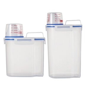 מיכל אחסון עם זרבובית מזיגה וכוס מדידה לשיבולת שועל, קמח, אורז, דגנים ועוד!