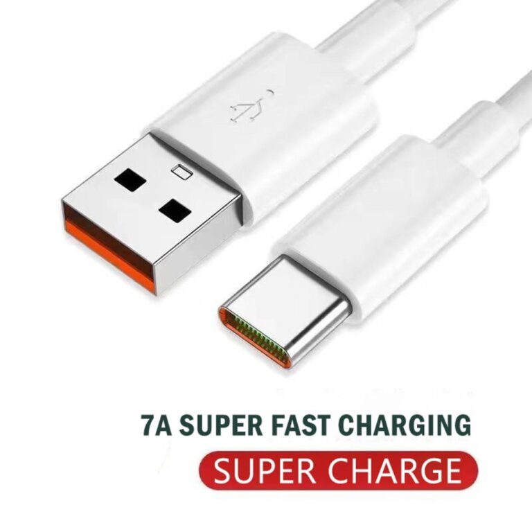כבל טעינה והעברת נתונים USB-C חזק ועבה – כבל 7A 100W Type-C לטעינה סופר מהירה!