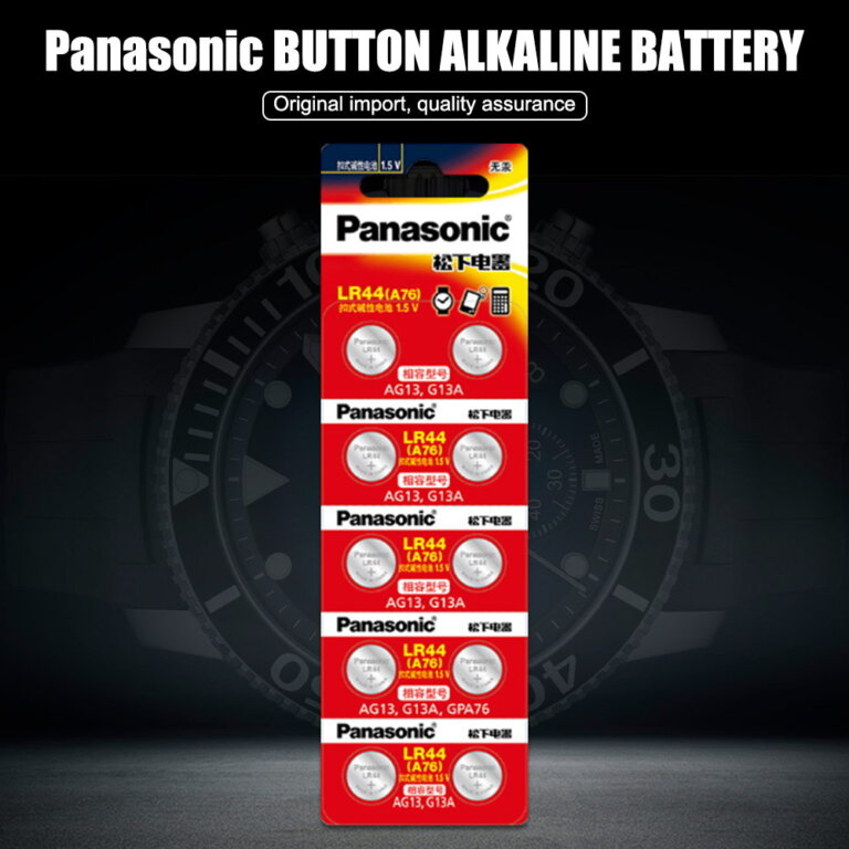 סוללות אלקליין LR44 V1.5 פנסוניק PANASONIC