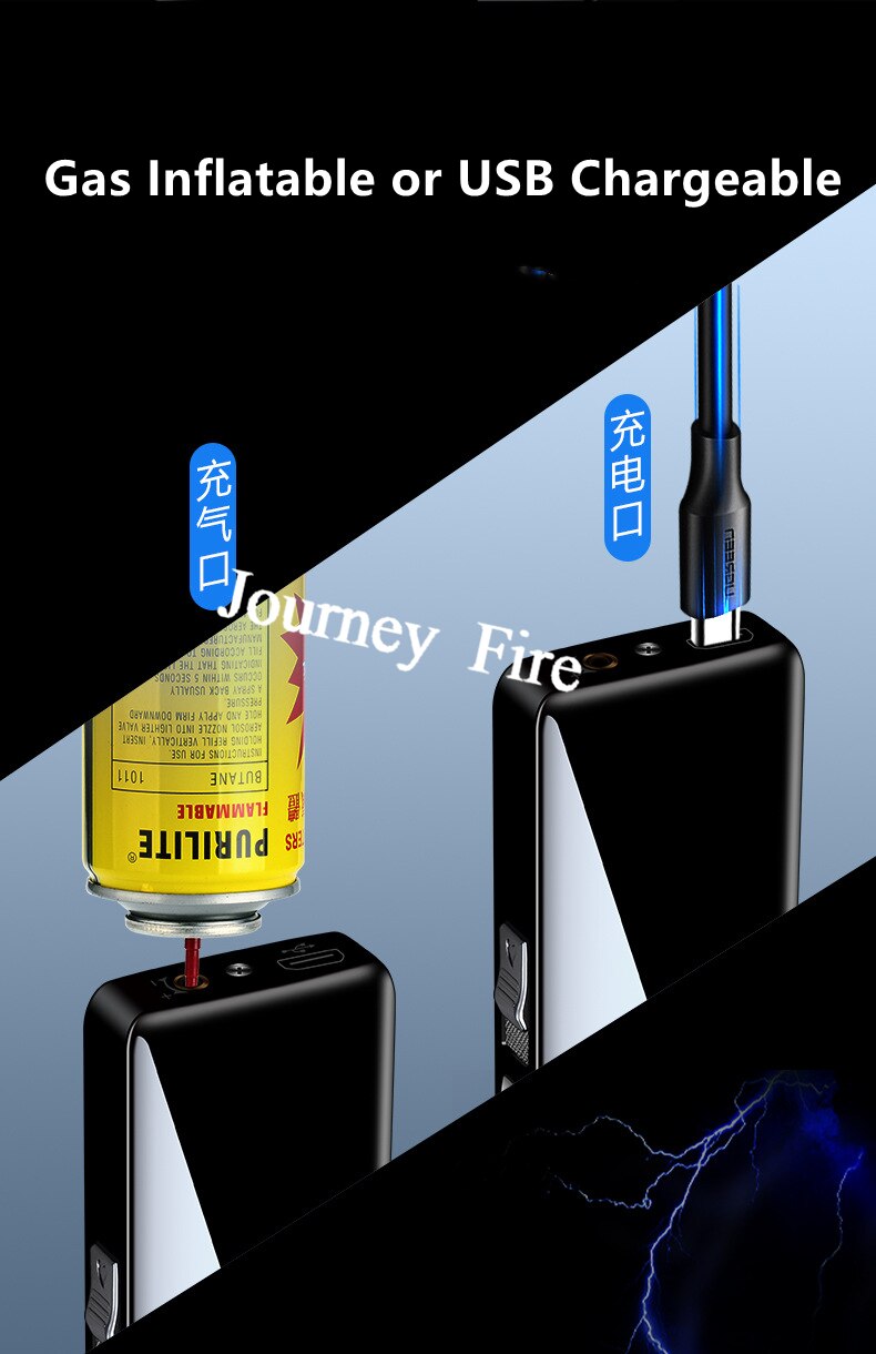 מצית עם 2 להבות במחבר עיצובים!